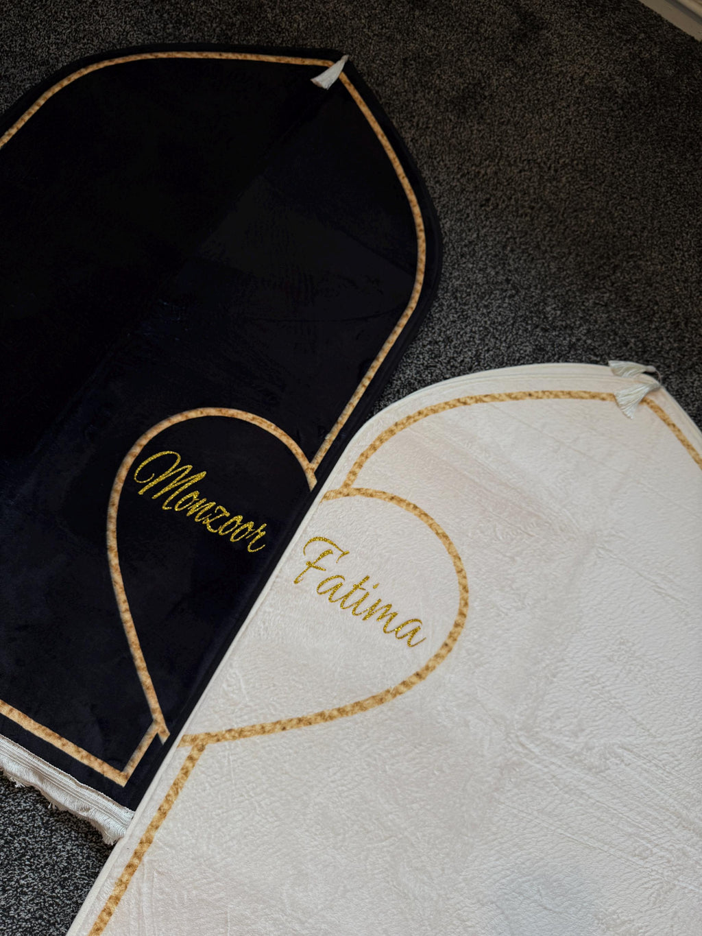 Personalised Couple Prayer Mat Set