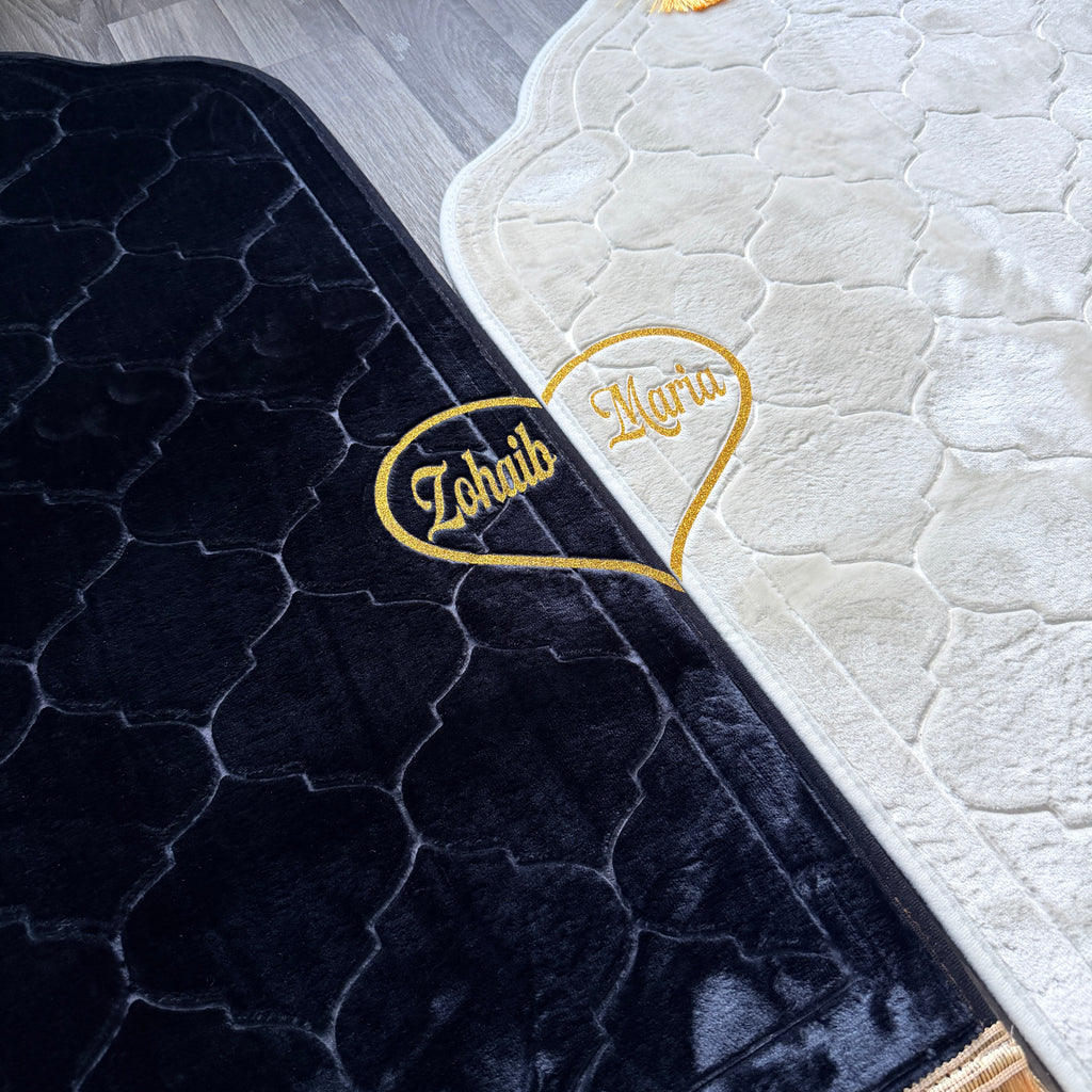 Personalised Couple Prayer Mat Set