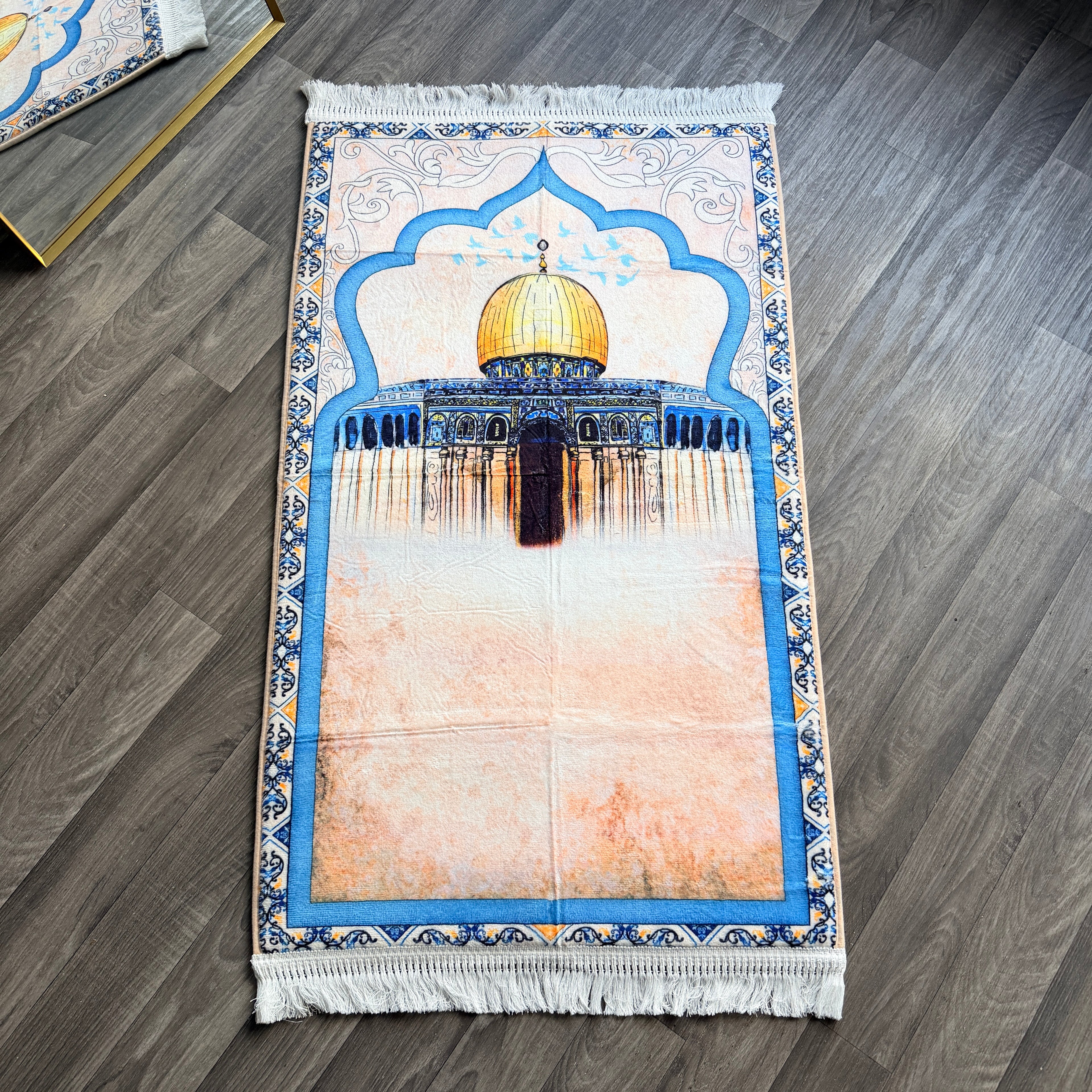 Printed Thick Prayer Mats padded with Foam Muslim Wedding Gift Islamic Prayer Rug Prayer Blanket Janamaz Musallah Salah Mat