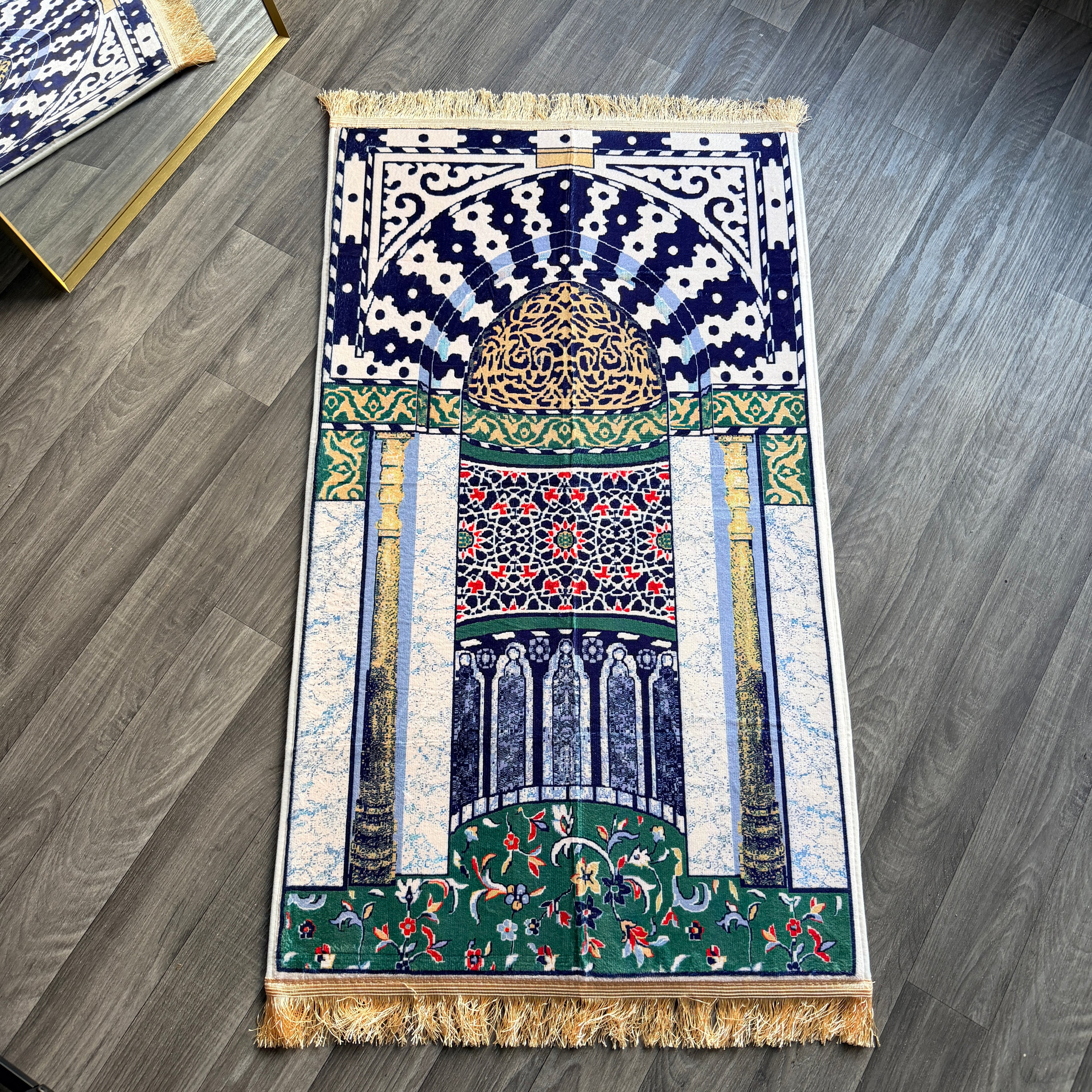 Printed Thick Prayer Mats padded with Foam Muslim Wedding Gift Islamic Prayer Rug Prayer Blanket Janamaz Musallah Salah Mat