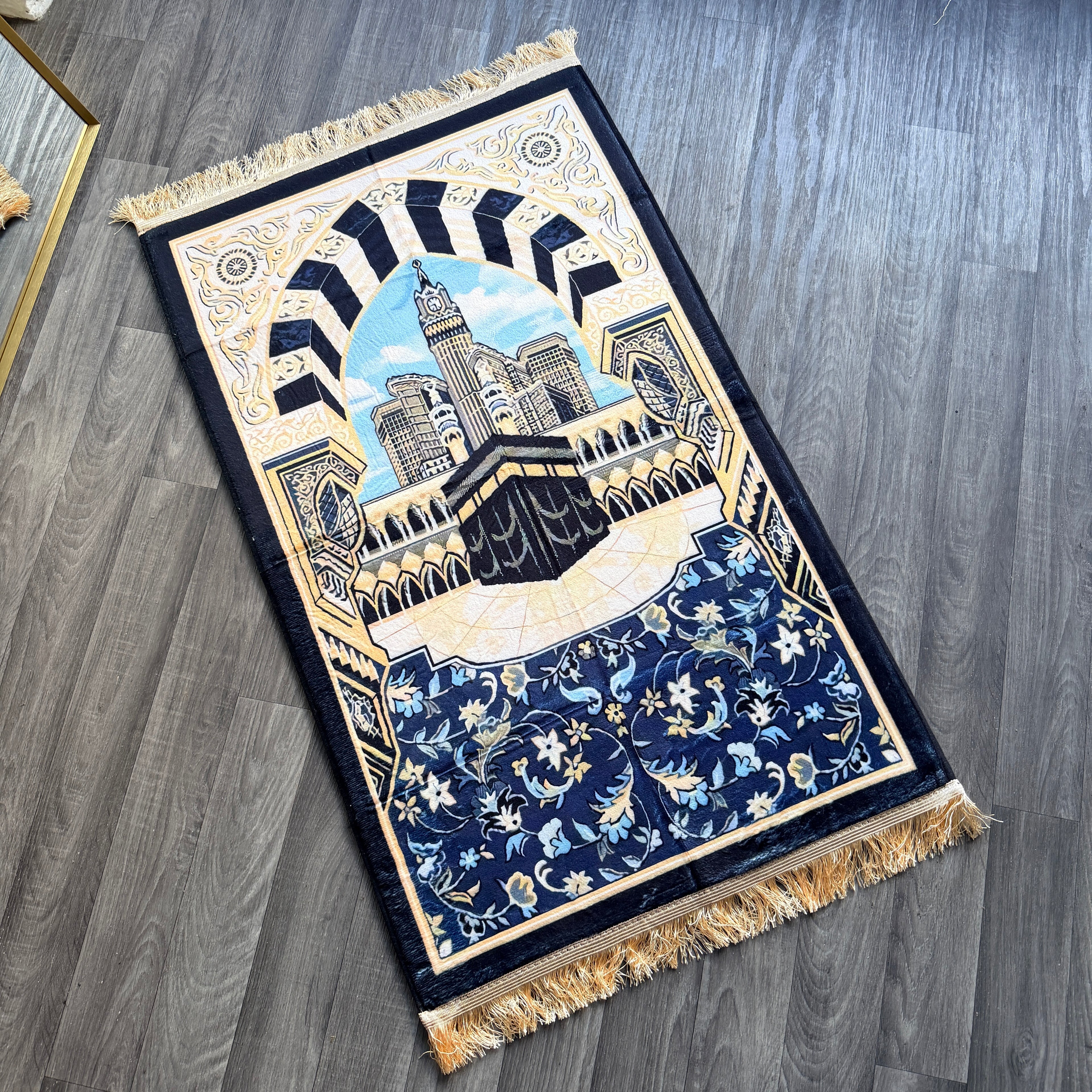 Printed Thick Prayer Mats padded with Foam Muslim Wedding Gift Islamic Prayer Rug Prayer Blanket Janamaz Musallah Salah Mat