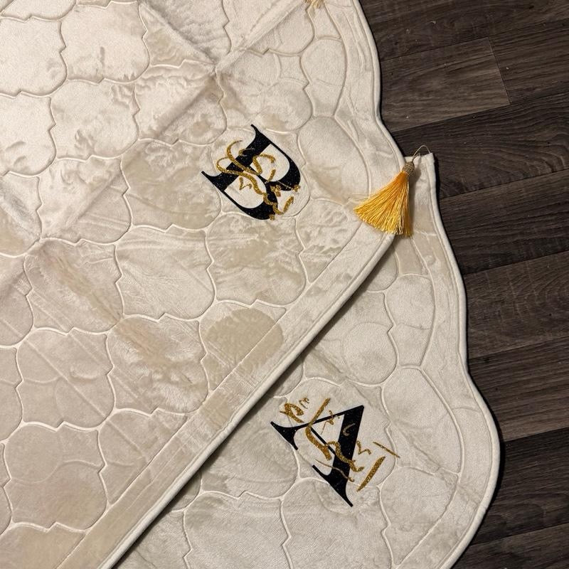 Single Personalised Prayer Mat – Soft Padded Luxury Salah Mat