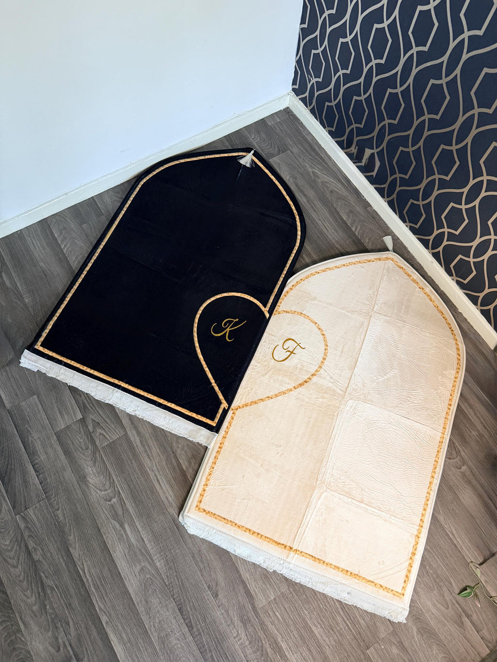 Personalised Couple Prayer Mat Set