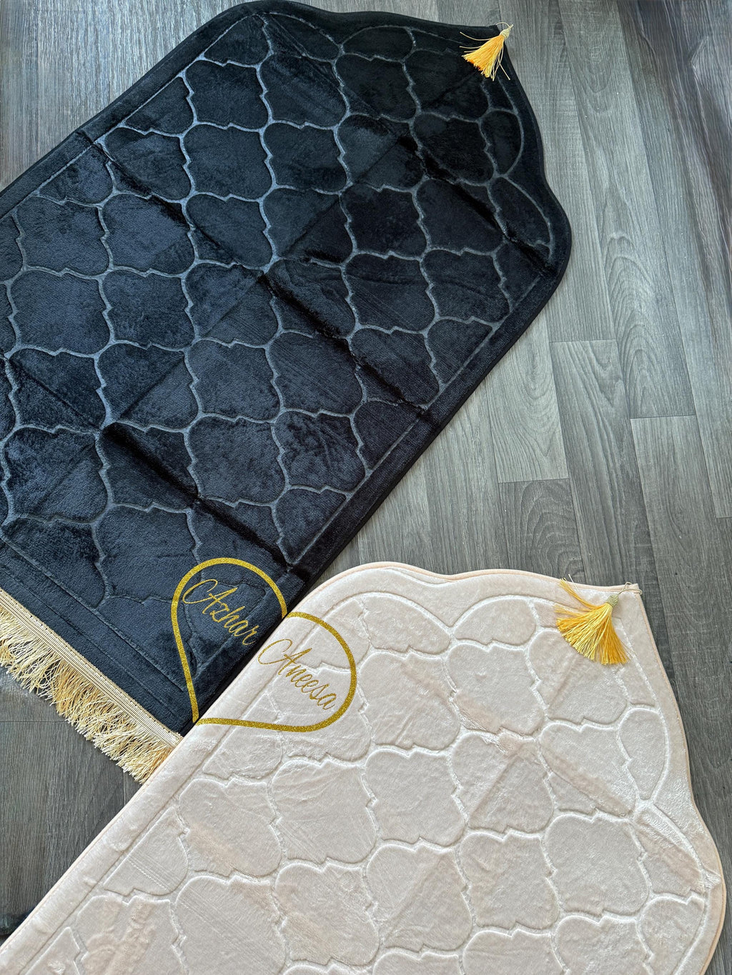 Personalised Couple Prayer Mat Set